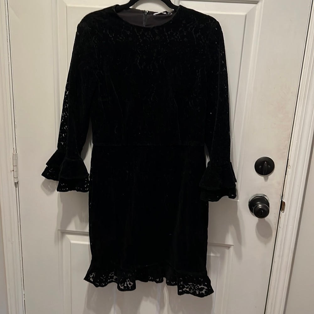 Nordstrom Velvet black cocktail dress